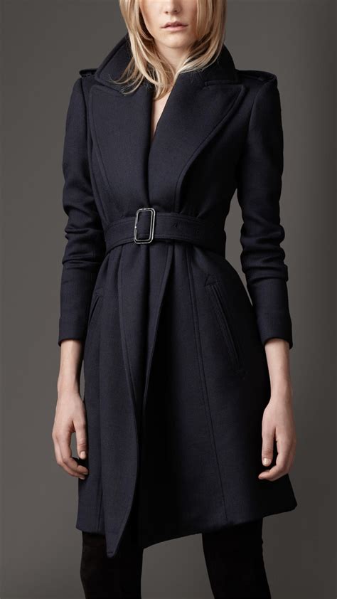 wide lapel belted coat burberry|Burberry Limited.